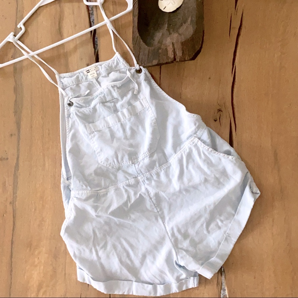 Light blue washed overalls